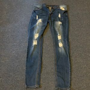 Men’s Blue Brand New Ripped Wish Jeans Size Medium